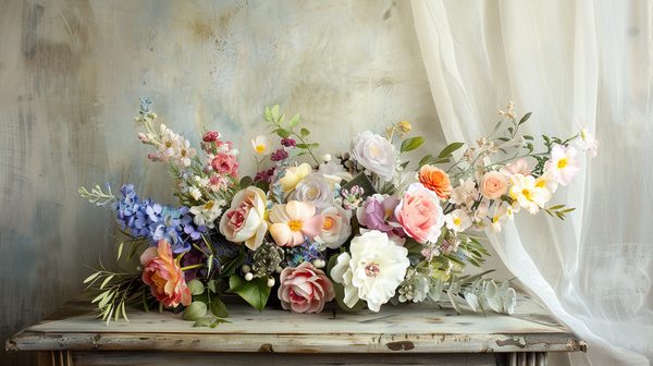 Créer une ambiance avec un bouquet fleur artificielle